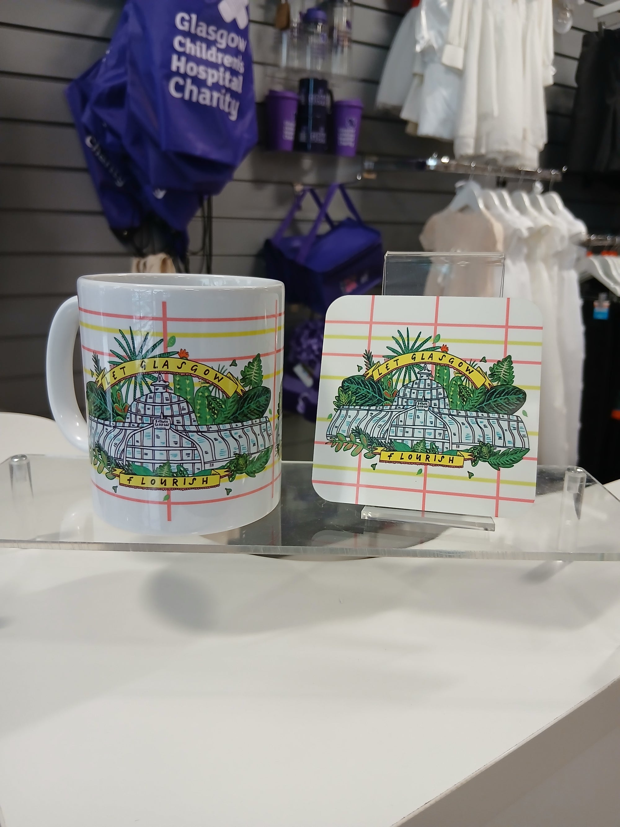 Let Glasgow Flourish Mug & Coaster Combo