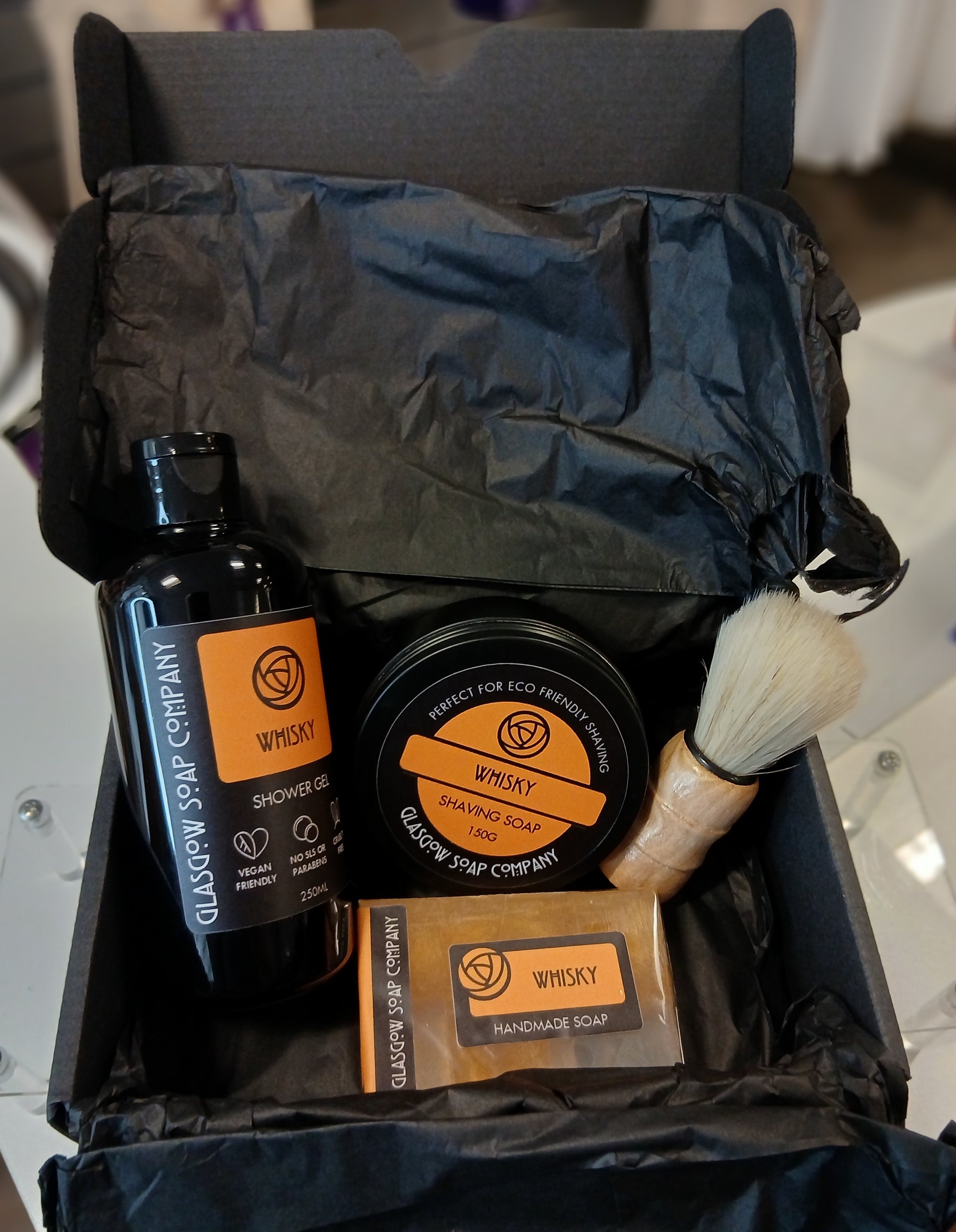 Glasgow Soap Co Whisky Shaving Set