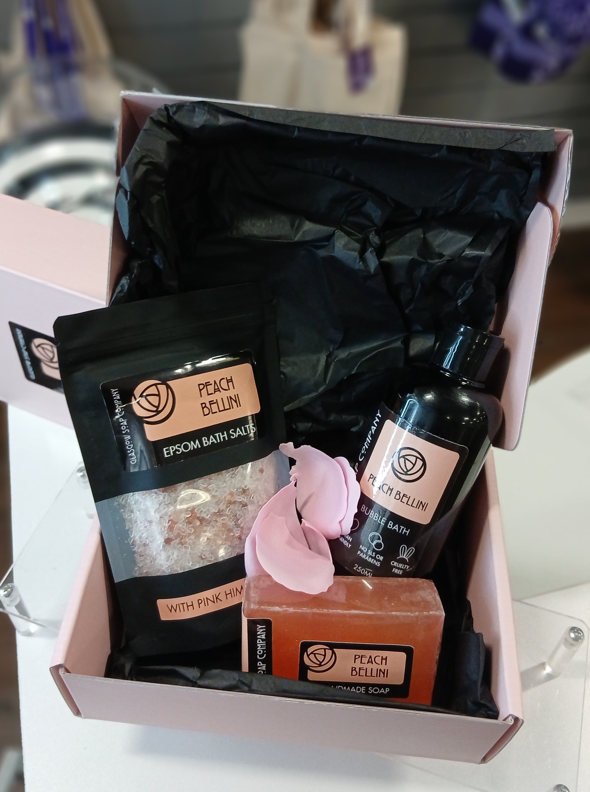 Glasgow Soap Co Peach Bellini Gift Set