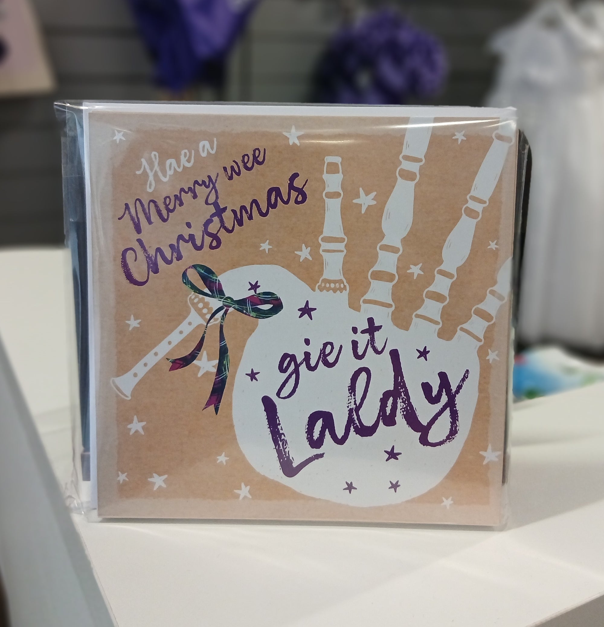 Bagpipes Christmas Cards