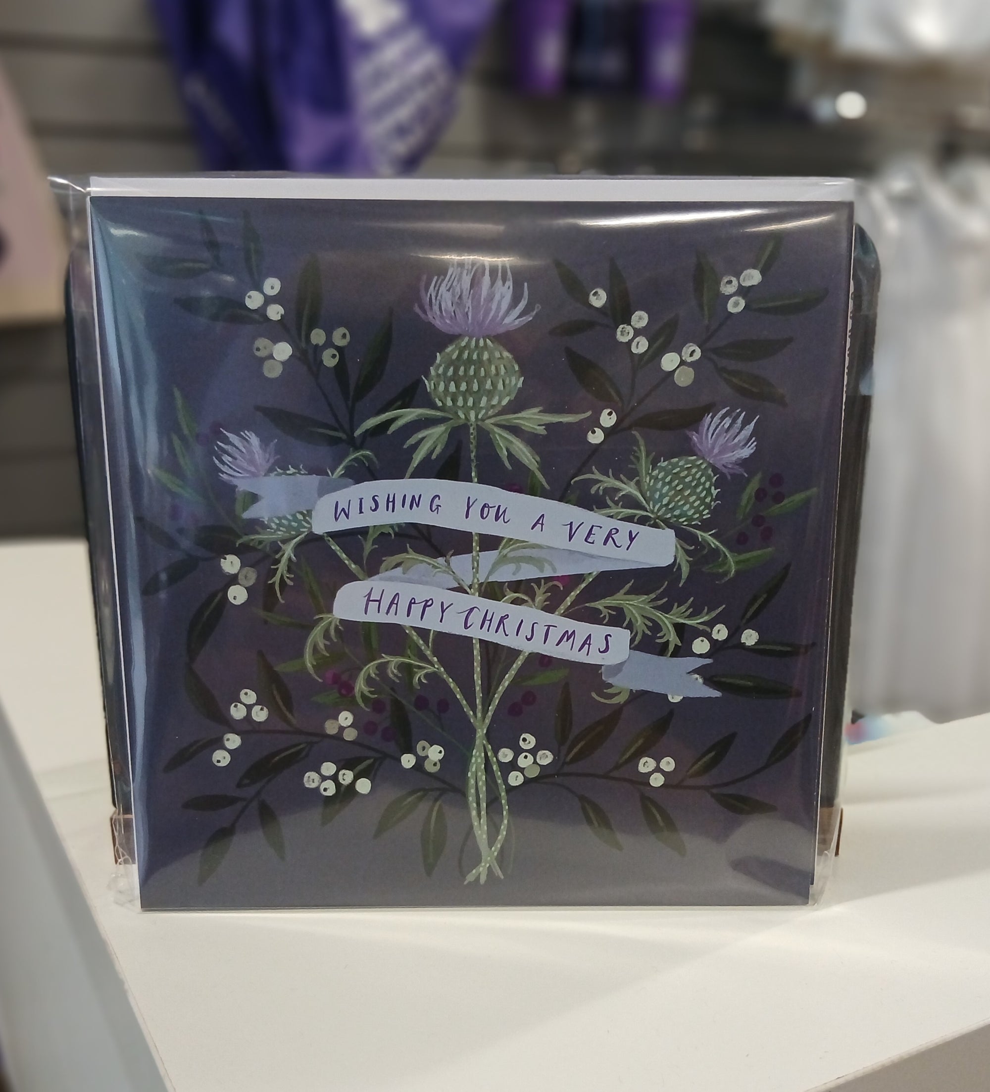 Thistle Foliage Christmas Cards
