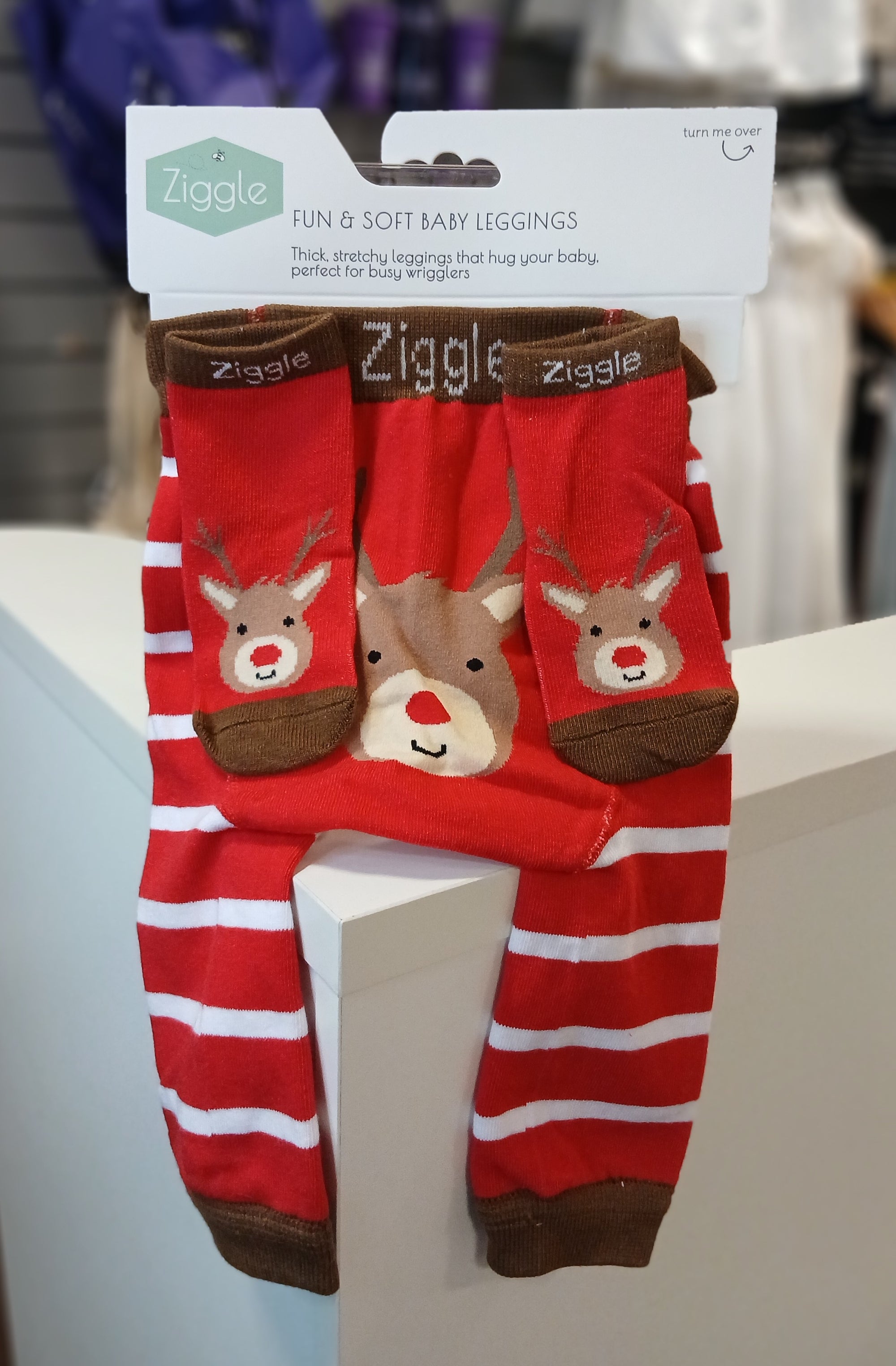 Reindeer Baby Leggings and Sock Combo