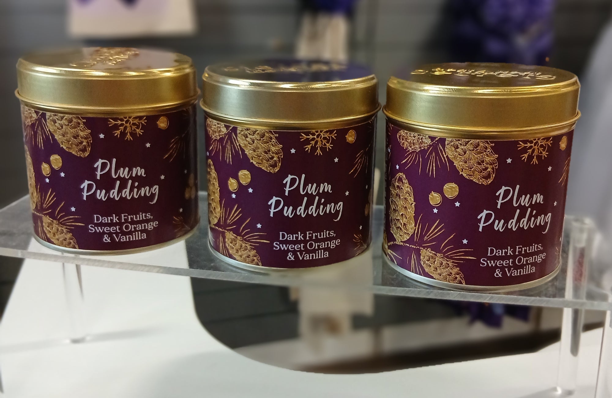 Plum Pudding Candle