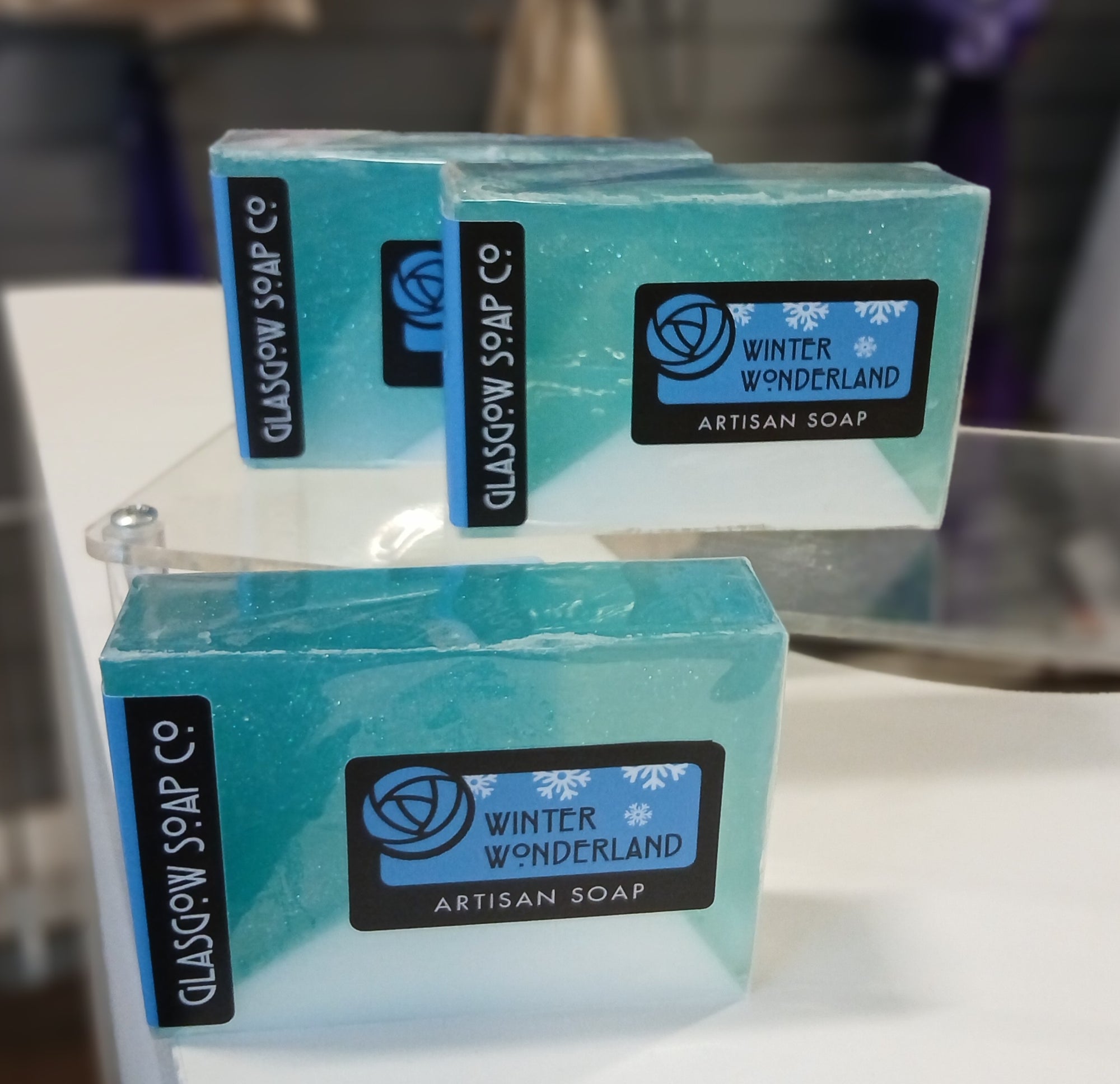 Winter Wonderland Soap Slice