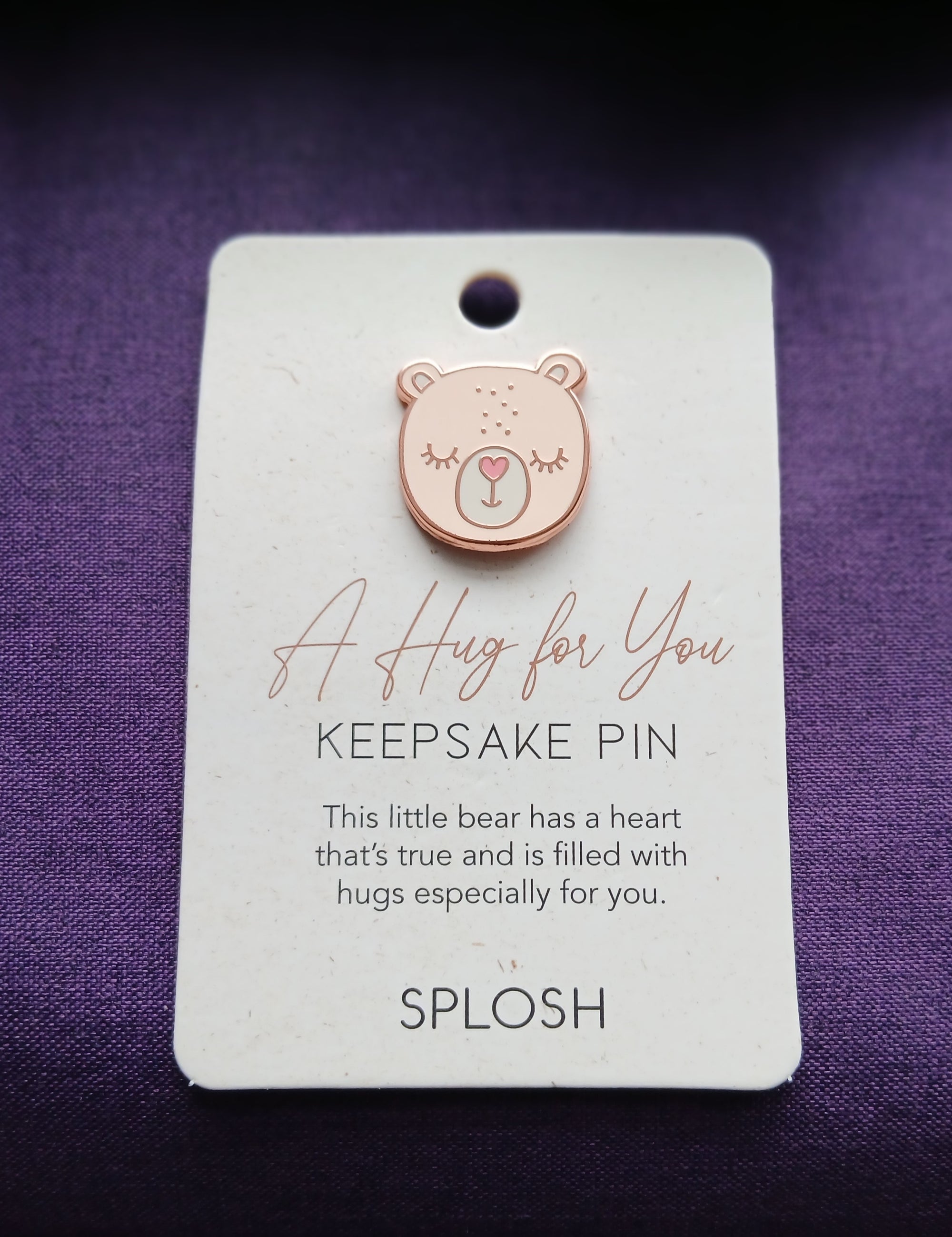 A Hug for You Keepsake Pin