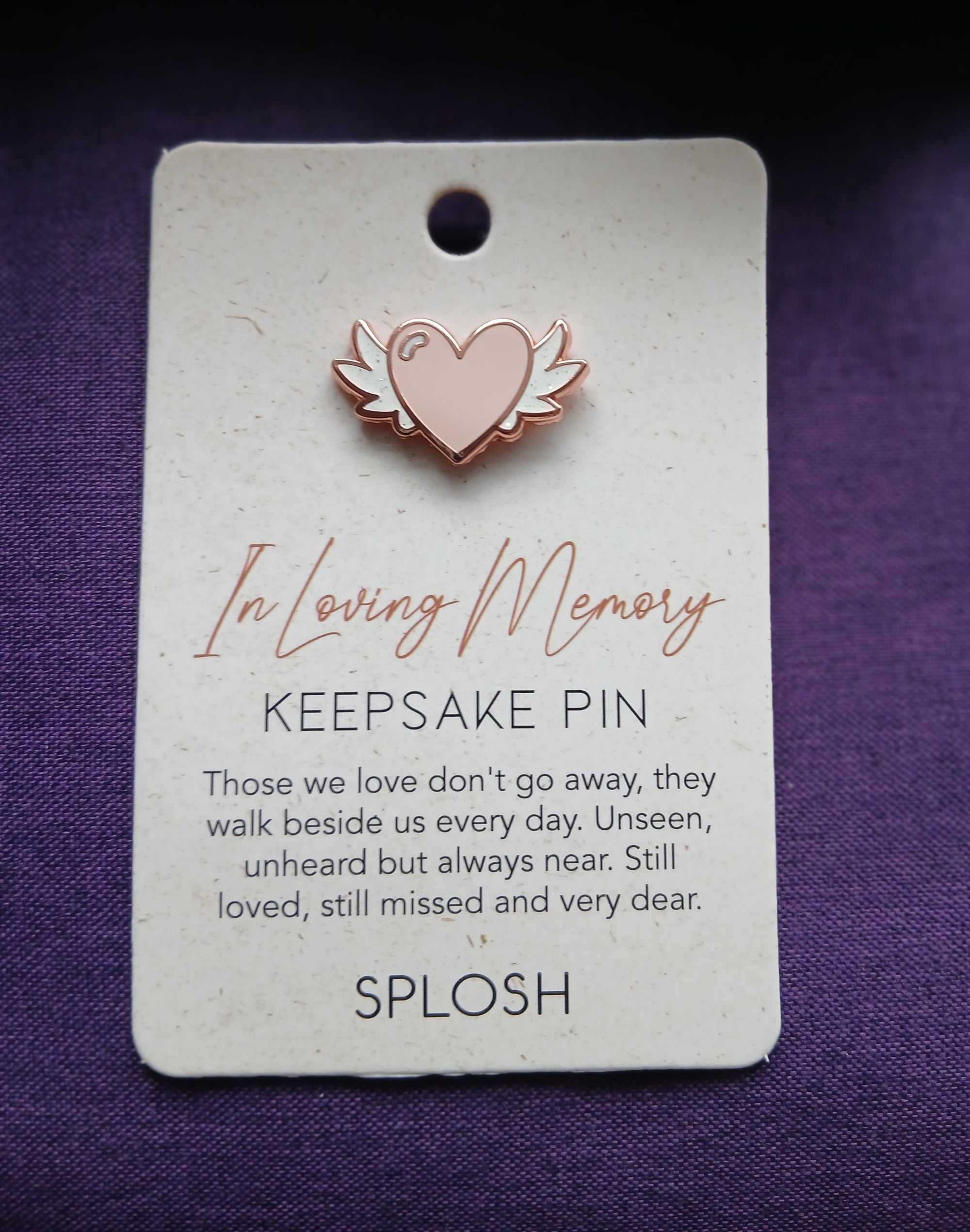 In Loving Memory Keepsake Pin