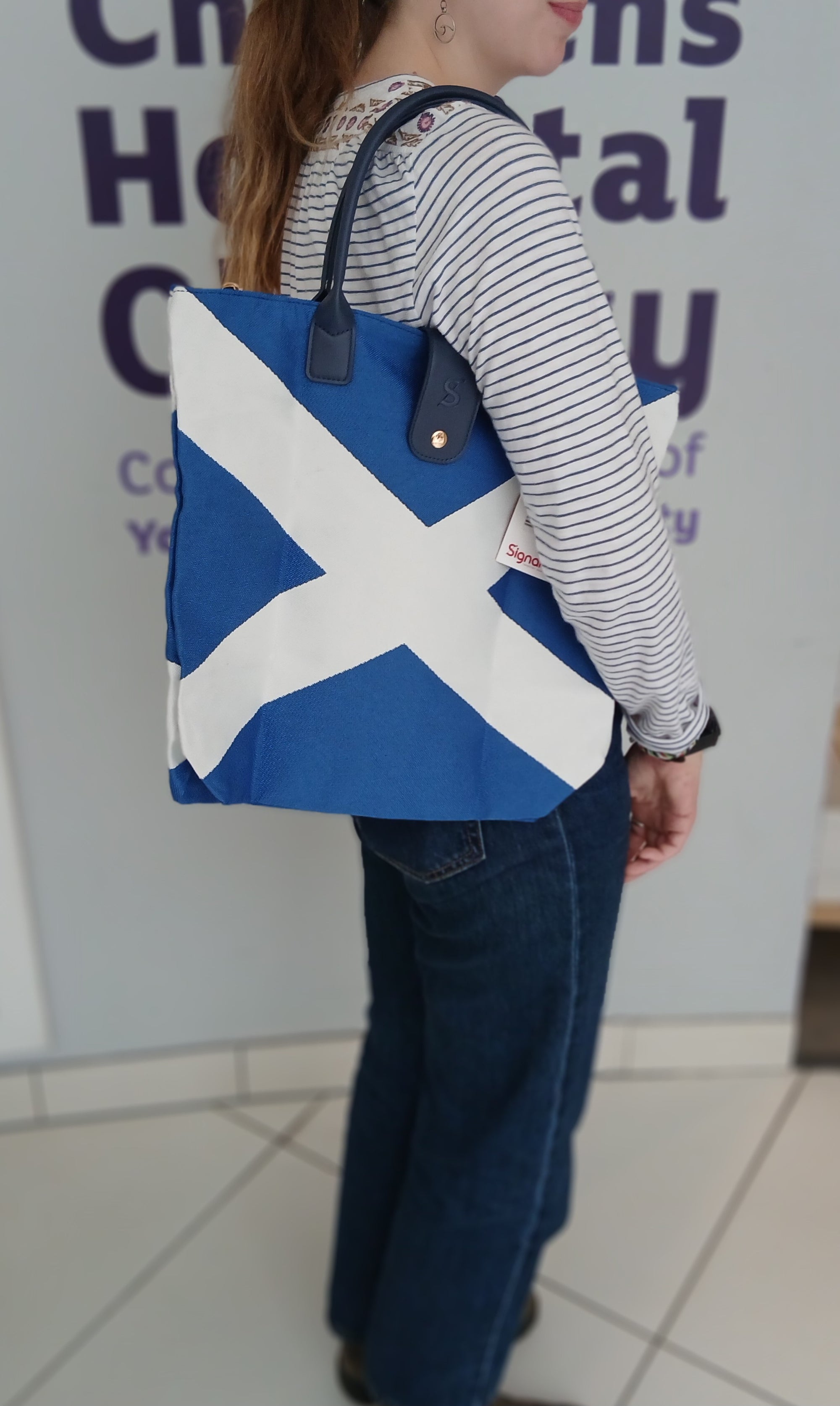 Foldable Saltire Shopper Bag