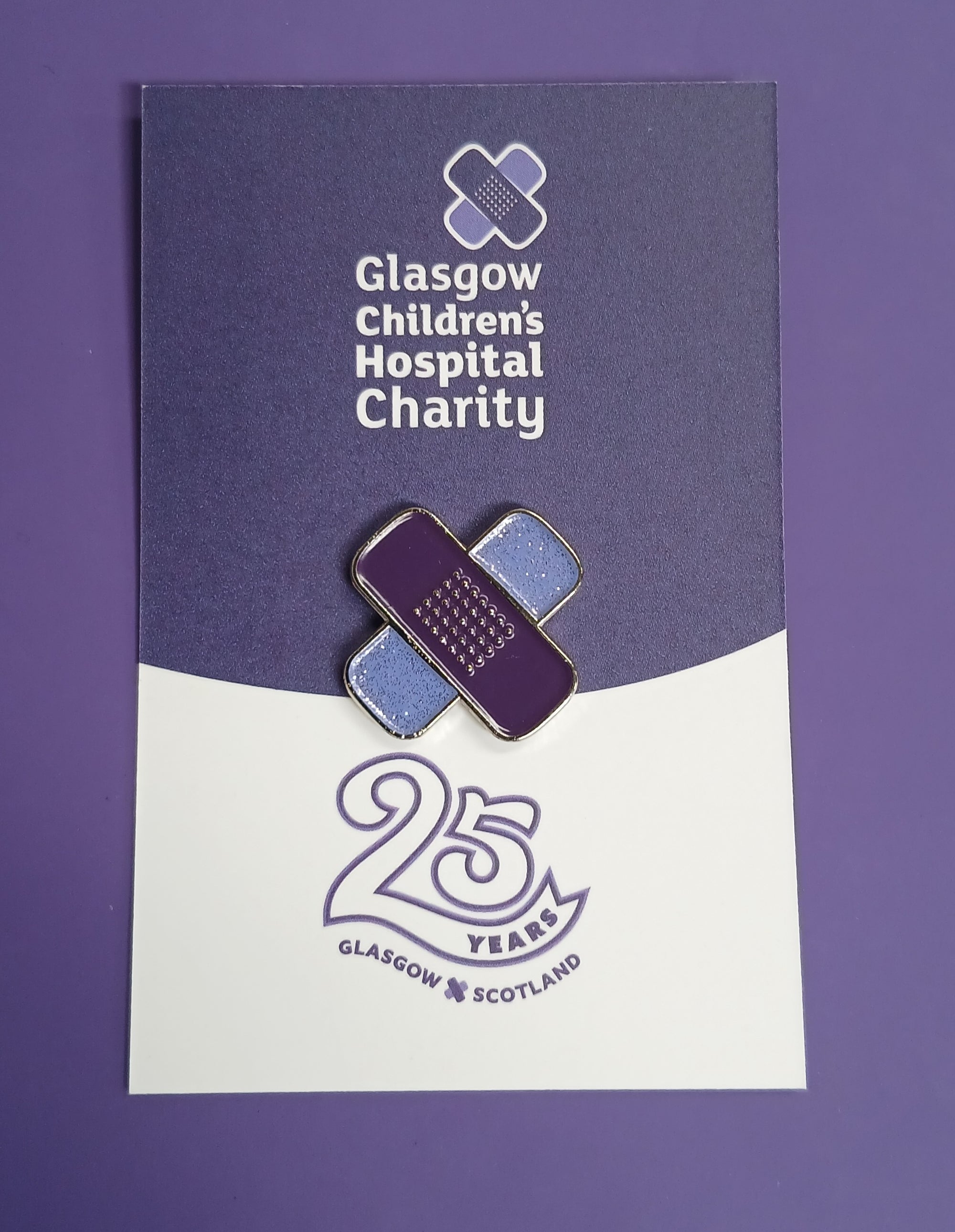 GCHC 25th Anniversary Glitter Pin Badge