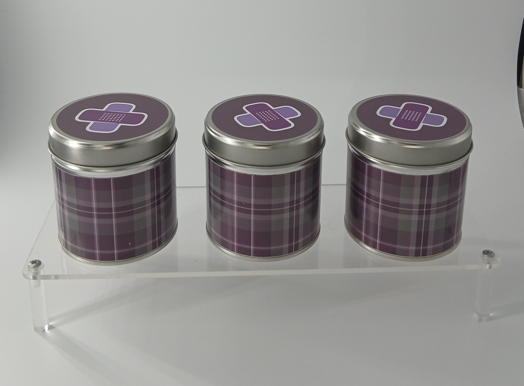 Tartan Candle