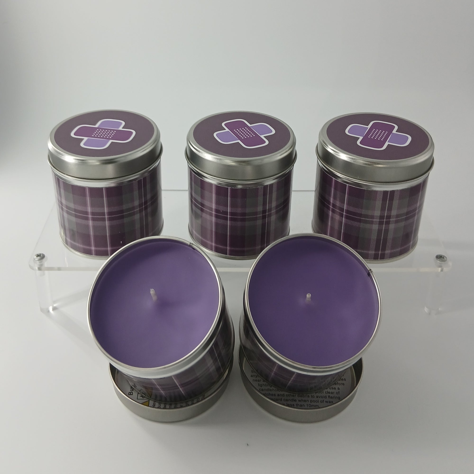 Tartan Candle