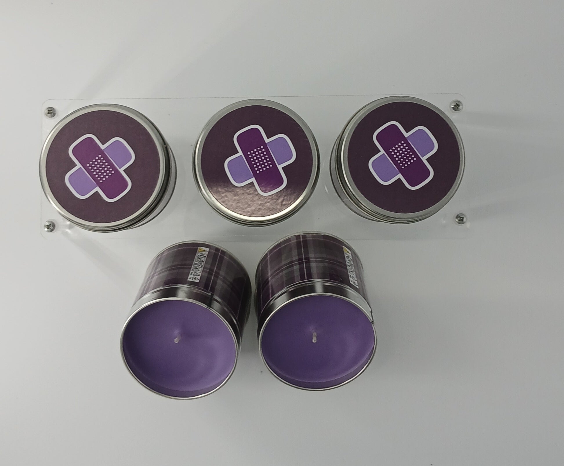 Tartan Candle