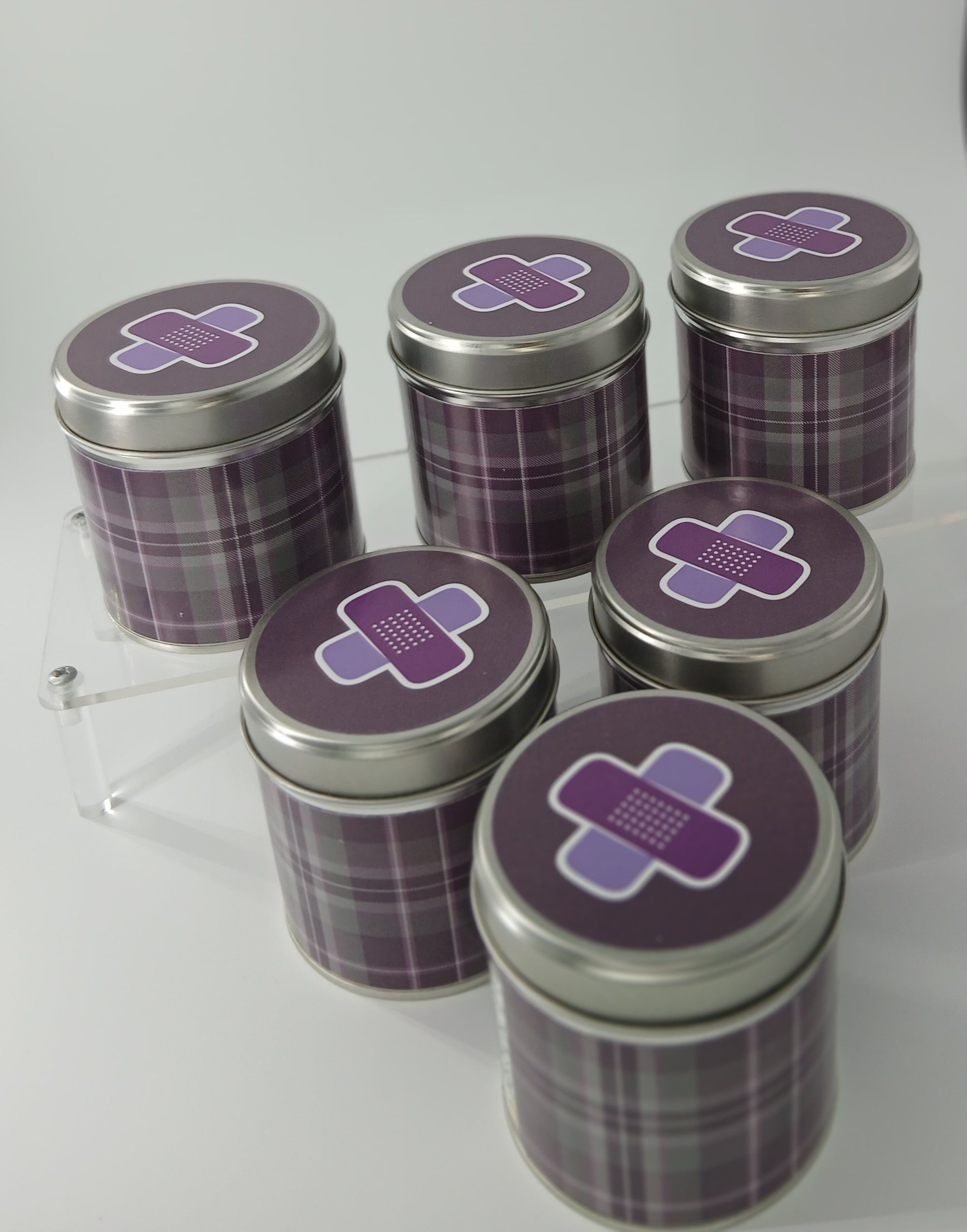 Tartan Candle
