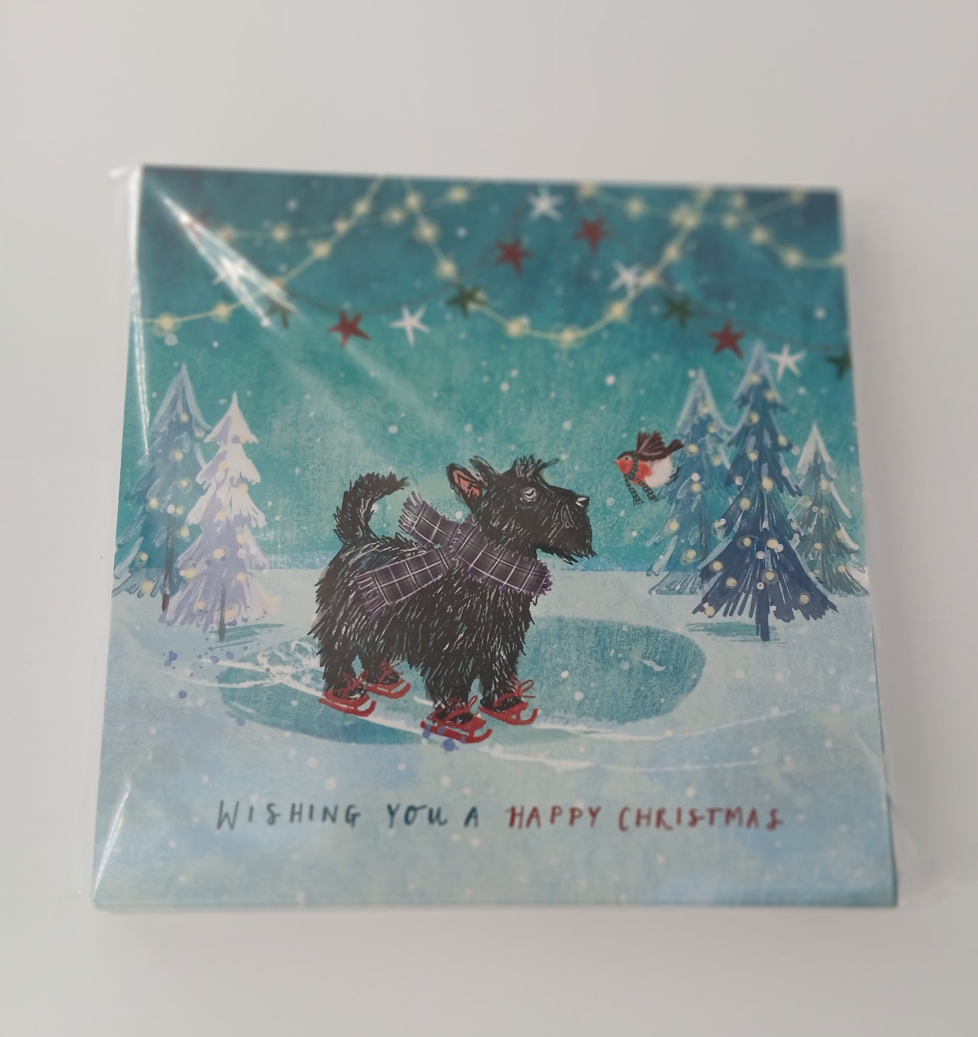 Skating Scottie Christmas Cards